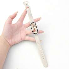 Tali Silikon Tekstur Kulit dengan Gesper Terbalik dan Casing Transparan untuk Xiaomi Mi Band 10/9/8, Cocok untuk Xiaomi Mi Band 7/6/5, Modis untuk Wanita, Musim Panas - Tekstur kulit terbalik silikon-warna cahaya bintang - View 7