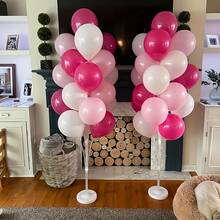 160cm Balloon Stand,Balloon Stand Kit,Balloon Clip Balloon Stand For Floor Or Table With Water Fillable Base For Graduation Day Wedding Christmas Party 1/2 Set,Wedding Decor
