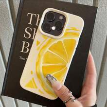 Protección tpu de alta calidad para modelos como  16 pro Max / 14 / 16 / 15 / 13P / 12 / 11 - diseño único de limón amarillo fresco, resistente a las caídas, estilo simple y elegante, adecuado para hombres y mujeres, regalos de vacaciones, artículos de moda explosivos. - Color mezclado 1-308 - Ver 4