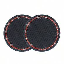 2pcs Multicolor Sparkling Car Cup Holders, Universal Vehicle Cup Holder Inserts, 2.75 Inch Rhinestone Anti-Slip Silicone Car Accessories, Fit Most Car Models - Multicolor - View 13