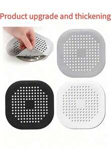 1pc Silicone Hair Filter And Drain Plug For Bathtub And Shower - Prevents Clogs And Odors