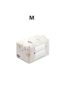 1pc Waterproof And Moisture-Proof Comfortable Storage Bag, Large Capacity Transparent Window, Suitable For Mobile, Packaging, Dormitory, And Sheet Storage Decorations Decor Festival Decor Room Decor Home Decor Decor Bedroom Decor Bedroom,Organizer,Organizer,Home Storage Closet Organization And Storage Clothes Organizer
