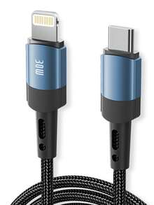 BinBoom 30W 兼容苹果充电线 [MFi 认证] Lightning 数据线 [快速充电 & 高速] USB-C 充电线，兼容苹果 14/13/12/11 Pro/XS Max/XR/XS/X/8/7/Plus/6S/6/SE/iPad/Mini - 彩色 - 查看 14