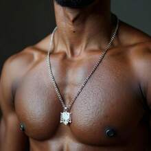 dollrinboy 1 件 14K 镀金阿尔巴尼亚鹰吊坠项链，适合女士男士抛光不锈钢首饰 3 毫米扁平费加罗链项链