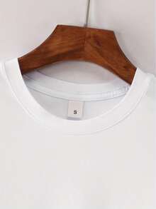 T-shirt casual da uomo con stampa geometrica - Tessuto elasticizzato e traspirante, scollo tondo, maniche corte - Ideale per le uscite estive