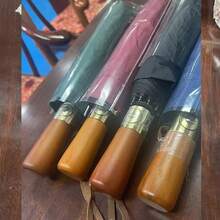 1pc Automatic Open Folding Umbrella, UPF50+ Protection, 32 Steel Ribs Structure, 190T Pongee Fabric, Casual Style, Unisex, Windproof Sunshade Large Umbrella