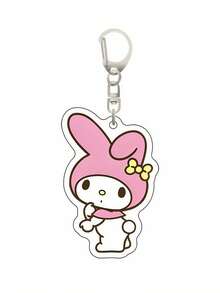 Sanrio Sanrio Kuromi Keychain Pendant, Cute Big Eared Dog, Melody Backpack Ornament Halloween Accessories Teachers Day Christmas Gift Ideas Bag Lanyards With Id Holder Car Accessories Bag Charms