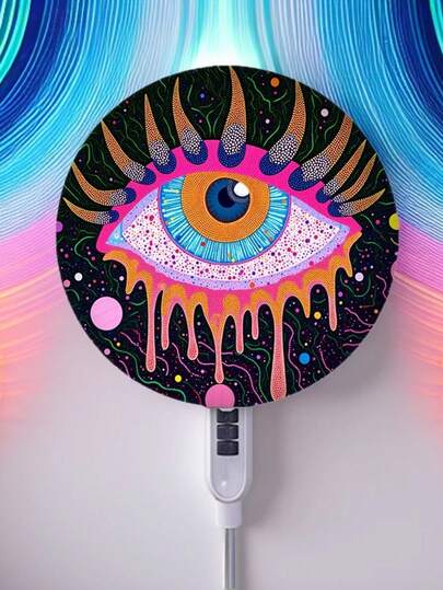 1 pièce, Housse de protection universelle anti-poussière élastique avec motif papillon à pois colorés, Housse anti-poussière à motif haute définition, Housse anti-poussière pour salon