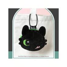 Universal Pictures Official Licensed Toothless Plush Coin Purse, Cute Bag Charm, Lightweight Cartoon Pendant, Soft Toothless Plush Keychain Coin Pouch, Gift - Toothless Coin Purse - View 10