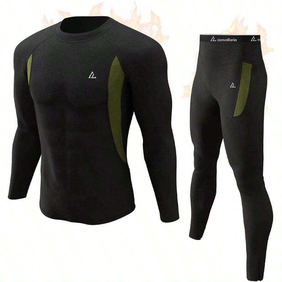 NEW-CL Convallaria Thermal Underwear Long Johns Set Mens Winter Gift Hunting Gear Sport Base Layer Bottom Top