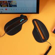 IINE 2pcs Mouse Stand Grip For Switch 2, Supports Protective Case, Non-Slip Bracket, Ergonomic Ring Stand, Mouse Mode, Durable ABS Construction, Game Accessories