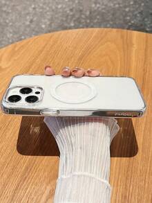 Transparent Magnetic Phone Case Compatible With IPhone 17 Promax 17pro 17 Air Clearing Protective Case Compatible With IPhone 16promax 16e 15pro 14plus 13 12mini 11 - Clear - View 4