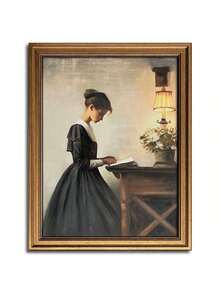 1 Pieza Arte De Pared De Lona Decoración De Habitación Pintura Al Óleo Clásica Impresión De Lona Arte De Pared De Estilo Vintage Para Decoración De Sala De Estar Y Habitación Sin Marco - F - Ver 7