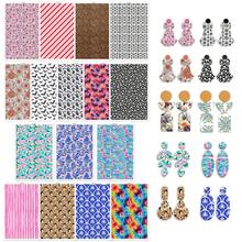 DONQE Flower Floral Pattern Printing Water Transfer Paper, Making Polymer Clay Earrings, Double-Sided Cement Transfer Sticker DIY Manual Mold Halloween - Multicolor - View 2