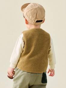 mini bala 2-5Y Kids Reversible Fleece Jacket, Thick Soft Warm Comfortable Autumn Outerwear