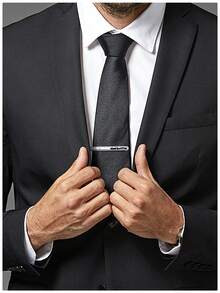 1 pezzo Fermaglio per cravatta da uomo basic da 6,2 cm, accessorio da abito monouso, accessorio essenziale da uomo