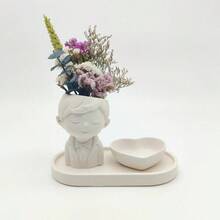 Matriță de rășină DIY pentru băieți, matriță de decor pentru casă, vază de flori, rășină epoxidică, ipsos, matriță de silicon