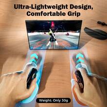 IINE 2pcs Mouse Stand Grip For Switch 2, Supports Protective Case, Non-Slip Bracket, Ergonomic Ring Stand, Mouse Mode, Durable ABS Construction, Game Accessories