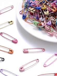 30 chiếc kim băng nhiều màu, kích thước 6x30mm, có tay cầm bằng nhựa, thích hợp cho việc may vá và làm trang sức thủ công - Phụ kiện may vá bền chắc. - Nhiều màu - Xem 2