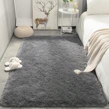 Soft Area Rugs For Livingroom Bedroom, Shaggy Plush Fuzzy Fluffy Carpet Furry Fur Rug, Modern Indoor Comfy Nursery Kids Dorm Home Decor Floor Mat, 3 X 5 Ft, Charcoal - 木炭 - 查看 3
