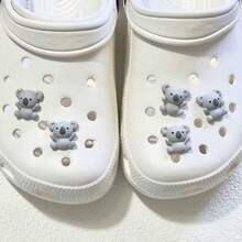 5/8/10pcs Cute Koala Shoe Charms, Cute Animal Design, ABS Material, DIY Shoe Charms Set (Sandals), Gift For Family And Friends - Multicolor - View 4