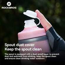 ROCKBROS 1 botol air minum berinsulasi 620ml - Desain insulasi tiga lapis, bodi botol PP5 + corong TPE + busa polietilen, ideal untuk bersepeda jarak jauh, mendaki gunung & hidrasi perjalanan sehari-hari, aksesori olahraga penting. - MultiWarna - View 8