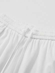 Quần nhung ống đứng thường ngày cho nam, in họa tiết cá nhân, dáng rộng, đa năng, phù hợp cho mùa xuân và mùa thu - trắng - Xem 3