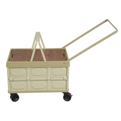 YUNRUX Foldable Organizer Trolley With Large Capacity For Outdoor Trade. Easy To Move. 360° Rotating Wheels. Convenient Top Cover.