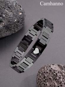 Camhanno 1PC Simple, Stylish And Unique Stainless Steel North Star Bracelet, Suitable For Women's Daily Or Special Occasions, Leisure, Weddings, Stackable Jewelry, Daily Gatherings, Christmas, Christmas Gifts