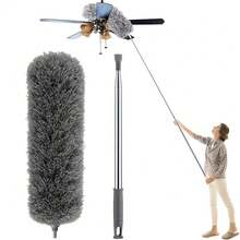 2/3/4/6pcs Microfiber Duster Set, Extendable Feather Duster Handle, Reusable Flexible Cleaning Duster, Lightweight And Washable, Suitable For Ceiling Fan, Car - Multicolor - View 18