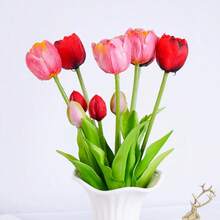 3 buc lalele artificiale la atingere reală, de înaltă calitate, fierbinți în Arabia Saudită, decorațiuni pentru casă, biroul hotelului, buchete de mireasă, decor pentru masă