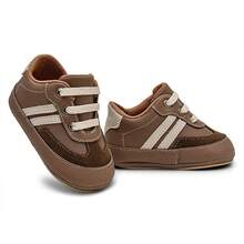 Baby Boy And Girl Lace-Up Sneakers Comfort And Style - Sizes 14 To 20 - 駝色 - 查看 1