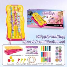 Kit para hacer pulseras de la para niñas de 8 a 12 años - Kit de pulseras de la DIY para niños y kits de manualidades para niñas de 8 a 12 años - Juguete educativo - Conjunto de accesorios de fabricación de pulseras populares enviados al azar