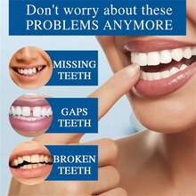 4副高品质升级版假牙，适合有牙齿问题的朋友轻松拥有灿烂笑容。万圣节趣味假牙，是送给父母的绝佳礼物。 - 白牙-B - 查看 8