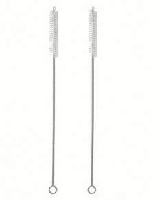 10/36件可重复使用清洁刷 - 非常适合清洁玻璃杯、硅胶杯、金属吸管等！万圣节礼物、教师礼物、生日礼物、圣诞节礼物。方便大学生使用的吸管清洁工具，便携式宿舍吸管清洁刷。 - 白色 - 查看 7