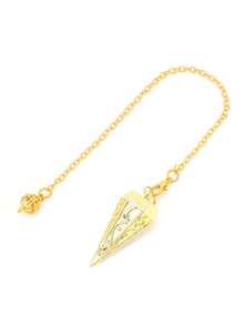 1PC Copper Metal Rune Pendant For Dowsing Divination Balancing Body Healing Chakra Reiki Spiritual Antique Pendant Pendule Pendulo H747 - Pendulum - View 11