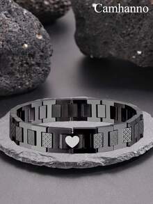 Camhanno 1PC Simple, Stylish And Unique Stainless Steel North Star Bracelet, Suitable For Women's Daily Or Special Occasions, Leisure, Weddings, Stackable Jewelry, Daily Gatherings, Christmas, Christmas Gifts