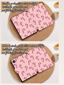 Étui de protection pour tablette avec éléments de Noël, compatible avec iPad 9.7/10.2/10.5/10.9/12.9/Pro 11, 10e génération, compatible avec Samsung Galaxy Tab S6 Lite 10.4 pouces, compatible avec Kindle Paperwhite 12e génération 2024, Kindle (11e génération) version 2022, Kobo Clara Colour, protection anti-chute douce, support intelligent/réveil/veille automatique - Multicolore - Voir 10