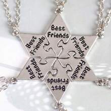 Mehrpersonen Studenten Halskette mit geometrischem, einfachem, personalisiertem Stickdesign, tolles Geschenk für gute Freunde, Freundin, Geburtstag, Dekoration, fröhliches Geschenk