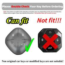 1 pieza Funda protectora de TPU con 4 botones para llave de auto compatible con Chery Jetour Dasheng Pro, accesorio para auto sin llave - Serie Copo de Nieve - Ver 3