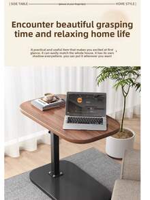 Adjustable Side End Table, Minimalist Mobile Coffee Table For Living Room Sofa, Bedroom Nightstand