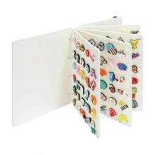 1 Album trưng bày huy hiệu tráng men - Hộp đựng trâm cài di động có lỗ, thích hợp cho người sưu tầm, người đam mê lưu trữ, cuộn đựng trang sức. - Nhiều màu - Xem 3