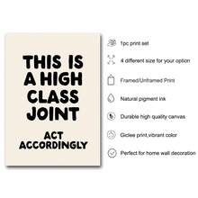 1 幅带框/无框，这是一幅高级联合行动励志海报，趣味引言，鼓舞人心的绘画，帆布印刷，简约学院风墙壁艺术画，适用于宿舍、公寓、办公室、客厅、卧室、现代家居装饰 - 彩色 - 查看 5