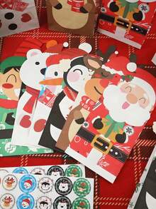 24 cajas de regalo navideñas - Embalaje de regalo para pequeños negocios, suministros para fiestas y decoración navideña - Multicolor - Ver 9