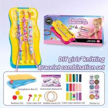 Kit para hacer pulseras de la para niñas de 8 a 12 años - Kit de pulseras de la DIY para niños y kits de manualidades para niñas de 8 a 12 años - Juguete educativo - Conjunto de accesorios de fabricación de pulseras populares enviados al azar