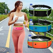 1pc Sports Waist Bag With Phone Holder, Waterproof & Shock-Proof Fitness Running Waist Belt, Unisex Design For Gym, Running, Outdoor Activities