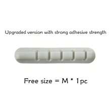 1pc Self-Adhesive Silicone Cable Organizer, 3/5/7 Holes Options, Office Desk Tidy, Earphone/Phone Cord/Wire Multi-Function Winder, Wall-Mounted Cable Holder, Desktop Storage Rack, Back To School Essential