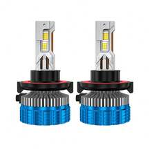 HYNBYZJ 2个装H7 H4 LED汽车大灯320W大功率CANBUS灯泡H9 H11 HB3 9005 HB4 9006 9012 9007 H13灯七孔铜管灯适用于汽车12V 24V - 白色 - 查看 17