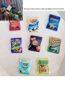 10 件 20 件 树脂微型零食袋，适用于 Blyth Ob11 娃娃的配件（注意：产品是塑料的，不是磁铁！） 随机款式 10 件 - 彩色 - 查看 6