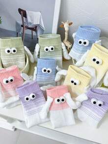 Harajuku Cotton Socks Couple Magnetic Suction 3D Hand In Multicolor Unisex Funny Long Hands - 06 Pairs/Adults Holding Hands - View 1